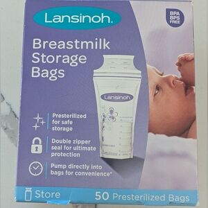 Lansinoh Breastmilk Storage Bags - 50 Count